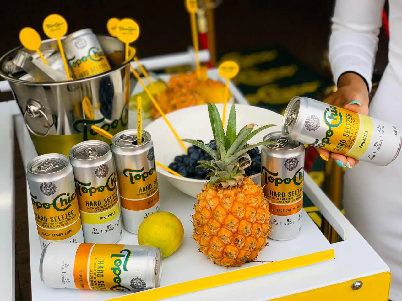 Brand activation set-up at a South African venue