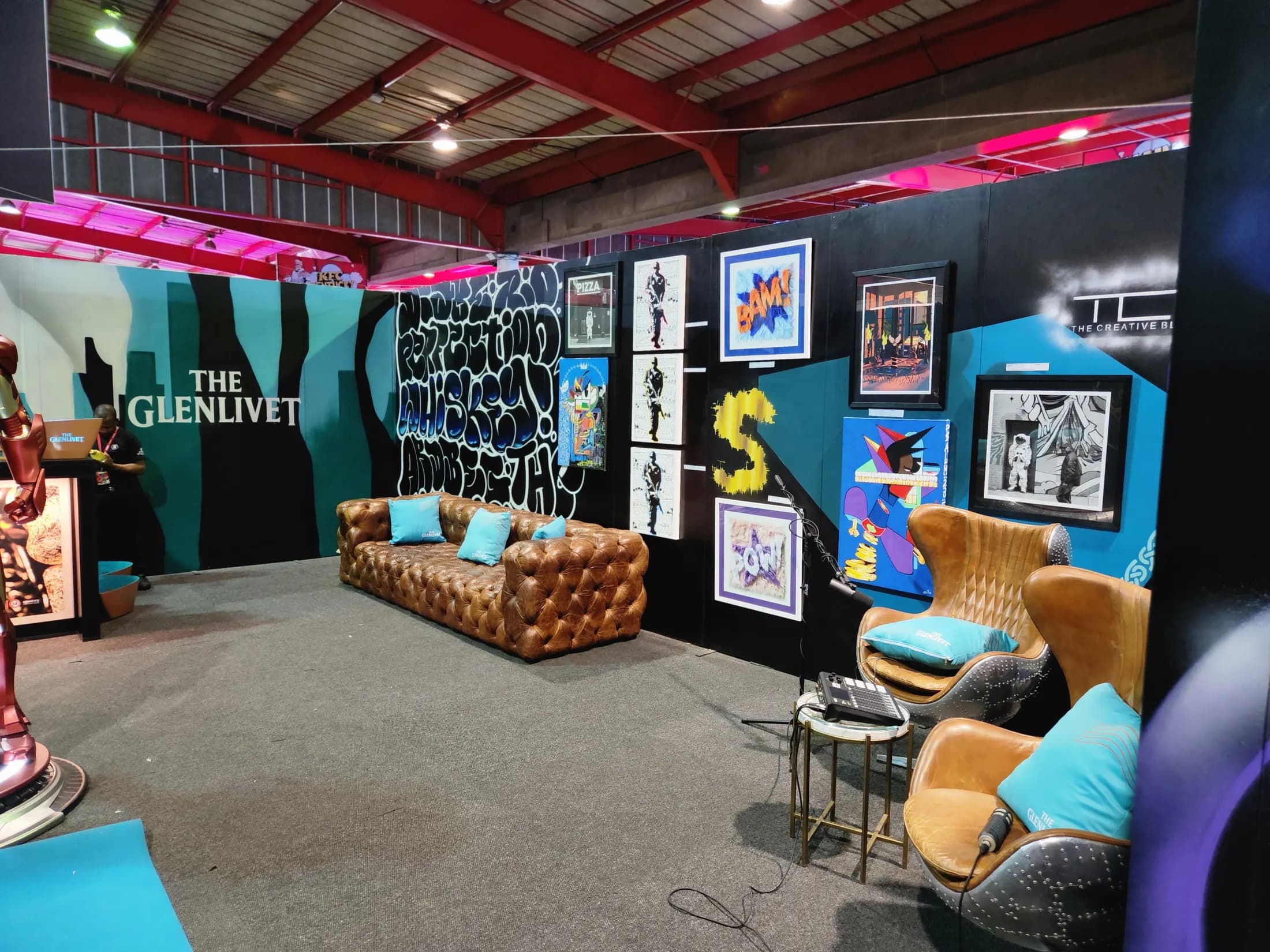 Branded lounge activation build