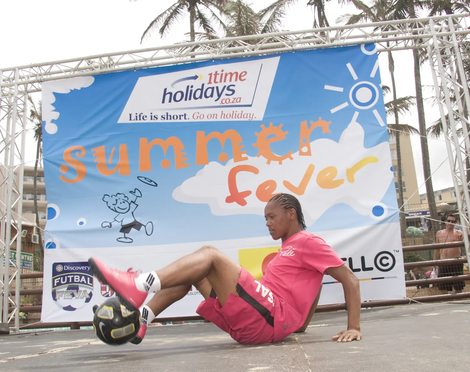 Beach activation on the Durban coastline in KwaZulu-Natal