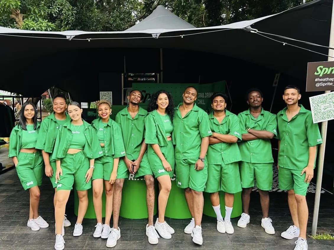 A Wozani Africa promo team on a brand activation