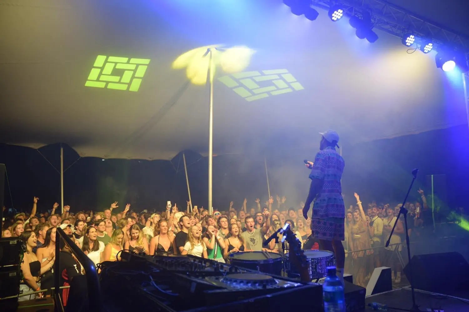 Main stage and crowd at an Eastern Cape event